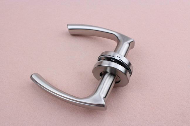 Hollow Tube Stainless Steel Lever Door Handles on roset